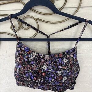 Lululemon Flow Y bra and 8” align short  in flower pattern